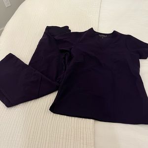 Mandala purple scrub set